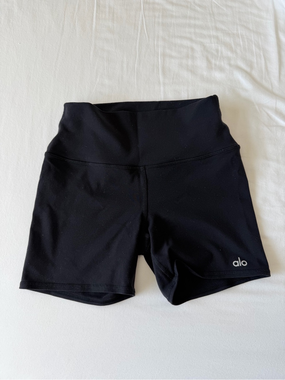 ALO Yoga Black High-Rise Bike Shorts